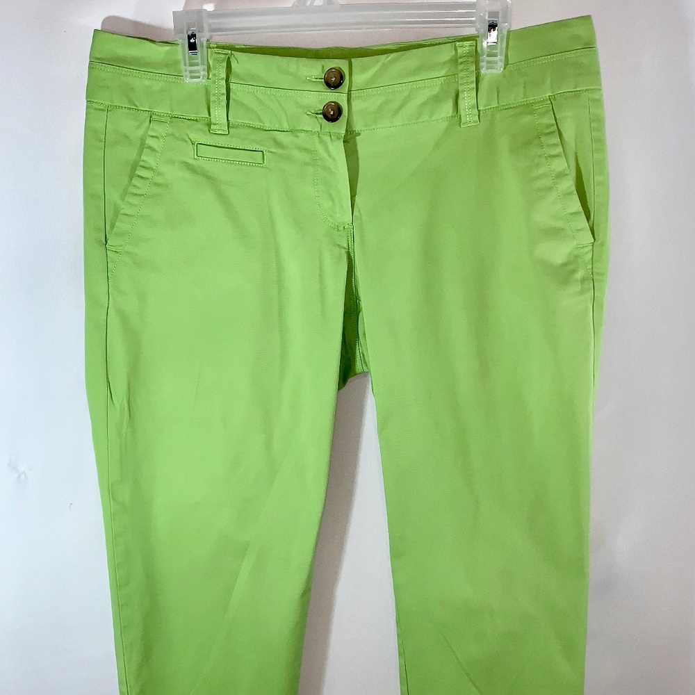 Lands`End Capri Pants Green/Neon 10P